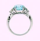 Anello Acquamarina e Brillanti cod. 3686 TR